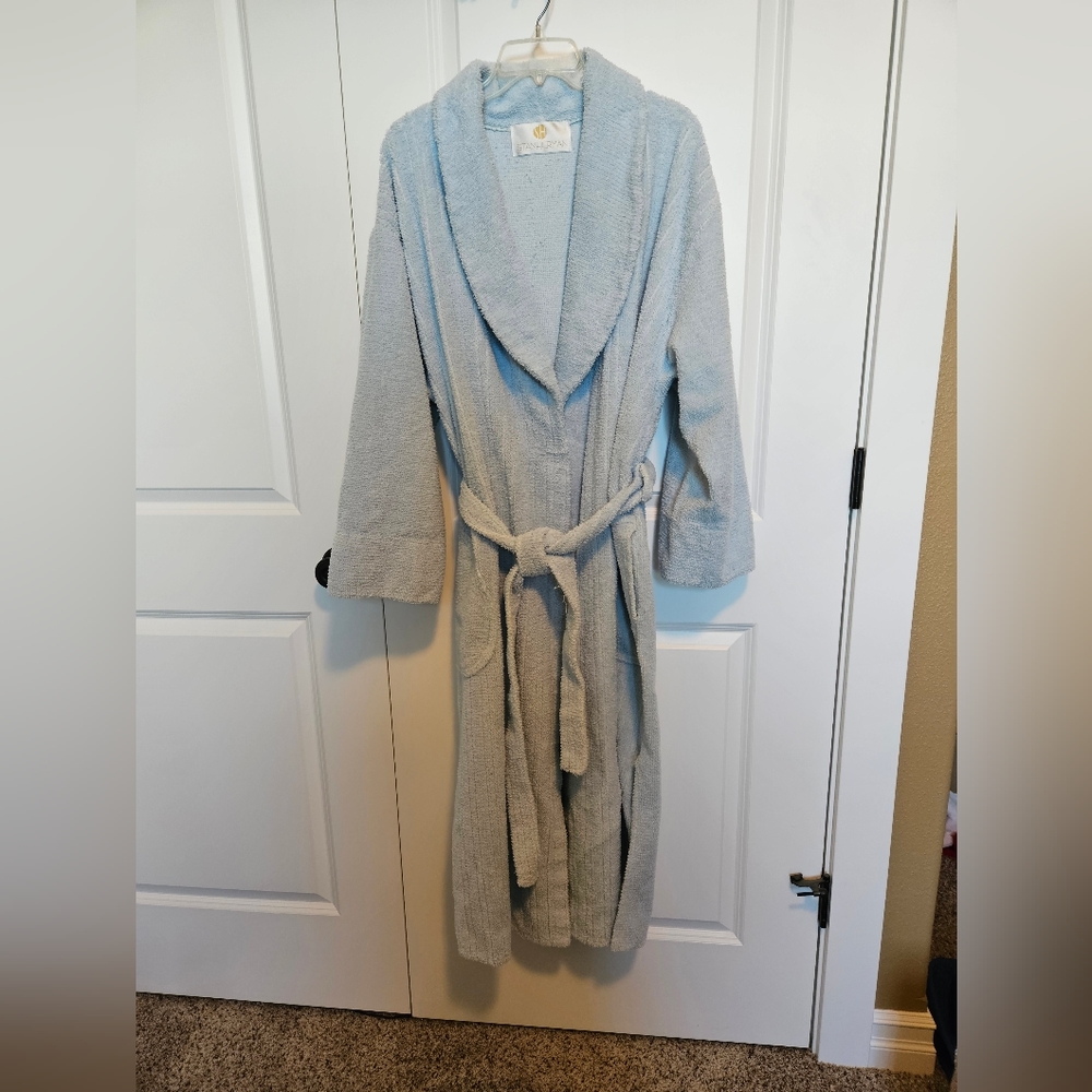 STAN HERMAN Robe chenille shawl collar Vintage
